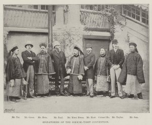 Signatarios de la Convención Sikkim-Tíbet de English Photographer