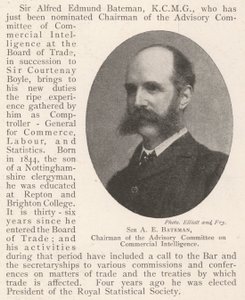 Sir A E Bateman, presidente del Comité Asesor de Inteligencia Comercial de English Photographer