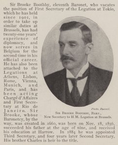 Sir Brooke Boothby, baronet, nuevo secretario de la legación de SM en Bruselas