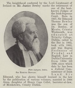 Sir Edmund Bewley de English Photographer