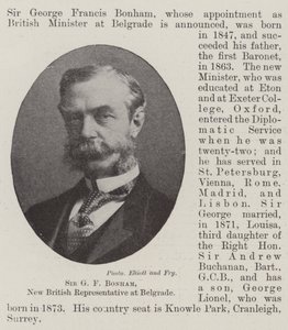 Sir G F Bonham, Nuevo Representante Británico en Belgrado de English Photographer