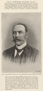 Sir H Mortimer Durand, KCIE, Enviado Británico a Kabul de English Photographer