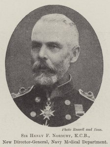 Sir Henry F Norbury, KCB, Nuevo Director General, Departamento Médico de la Marina de English Photographer