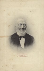 Sir Isaac Pitman (1813-1897), inventor inglés de la taquigrafía Pitman de English Photographer