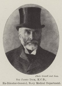 Sir James Dick, KCB, Ex-Director General, Departamento Médico de la Marina de English Photographer