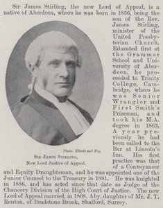 Sir James Stirling, Nuevo Lord de Justicia de Apelación de English Photographer