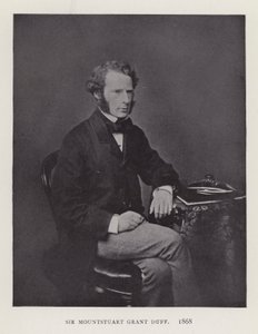 Sir Mountstuart Grant Duff, 1868 de English Photographer