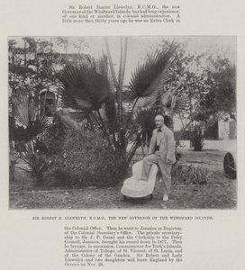 Sir Robert B Llewelyn, KCMG, el Nuevo Gobernador de las Islas de Barlovento de English Photographer