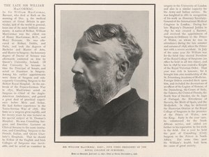 Sir William MacCormac, baronet, cinco veces presidente del Real Colegio de Cirujanos de English Photographer