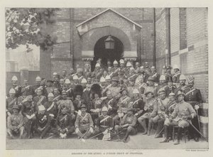 Soldados de la Reina, un grupo de coloniales del Jubileo de English Photographer