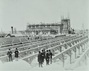 Southern Outfall Sewer, Crossness: operaciones de construcción, 1865 de English Photographer