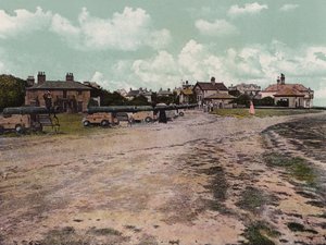 Southwold, Suffolk: Gun Hill (foto en color)