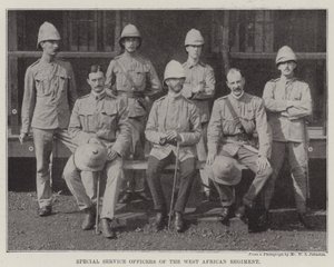 Oficiales de servicio especial del Regimiento de África Occidental de English Photographer