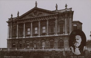 Spencer House, Londres con (inserto) El Conde Spencer de English Photographer