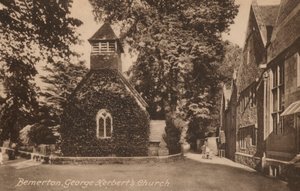 Iglesia de San Andrés, Bemerton, Wiltshire, donde está enterrado el poeta y sacerdote inglés George Herbert