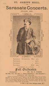 Conciertos de Sarasate en St Jamess Hall de English Photographer