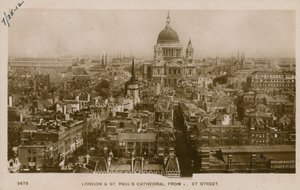 Catedral de St Paul, Londres, desde Fleet Street de English Photographer