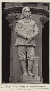 Estatua de Thomas Sydenham, el Hipócrates inglés de English Photographer