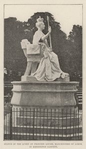 Estatua de la Reina por la Princesa Louise, Marquesa de Lorne, en Kensington Gardens de English Photographer