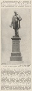 Estatua del difunto Sr. Henry Richard, MP de English Photographer