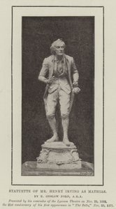 Estatuilla del Sr. Henry Irving como Mathias de English Photographer