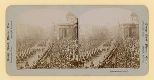 Impresión estereoscópica del Jubileo de Diamante de la Reina Victoria, 28 de junio de 1897 de English Photographer