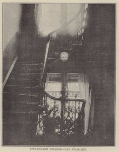 Strathearn College, la Escalera (grabado) de English Photographer