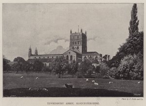 Abadía de Tewkesbury, Gloucestershire de English Photographer
