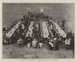 Las escuelas de Abbey Street, un desayuno gratuito para niños pobres de English Photographer