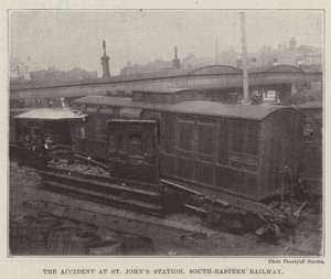 El Accidente en la Estación de St Johns, Ferrocarril del Sureste de English Photographer