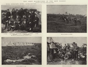 Las maniobras del ejército en el Nuevo Bosque de English Photographer