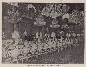 El salón de banquetes en el Elíseo