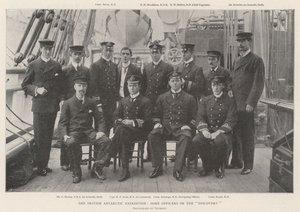 La Expedición Antártica Británica, algunos Oficiales del Discovery