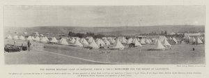 El campamento militar británico en Estcourt, que está siendo reforzado para el alivio de Ladysmith de English Photographer