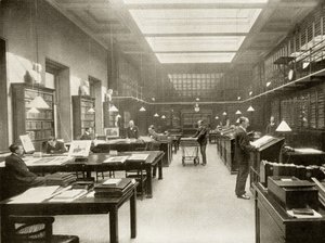La Sala de Impresiones del Museo Británico, c.1900, de 