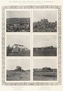 La construcción del sistema de casas de bloqueo de Lord Kitchener de English Photographer