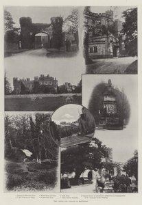 El castillo y el pueblo de Hawarden de English Photographer