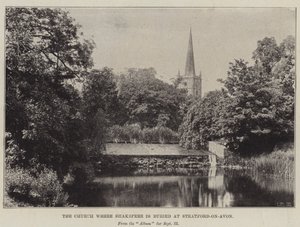 La iglesia donde está enterrado Shakespeare en Stratford-upon-Avon