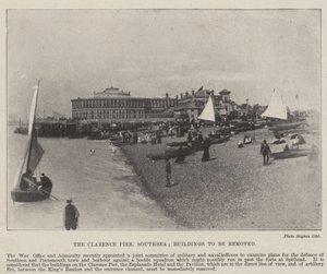 El Muelle Clarence, Southsea, Edificios a ser removidos, 2 de mayo de 1896
