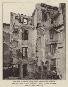 El colapso de las casas antiguas en Biot, en la Riviera de English Photographer