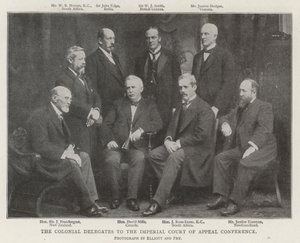 Los Delegados Coloniales a la Conferencia de la Corte Imperial de Apelaciones de English Photographer