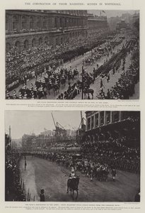 La coronación de sus majestades, escenas en Whitehall de English Photographer