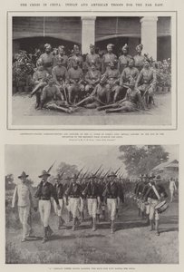 La crisis en China, tropas indias y americanas para el Lejano Oriente de English Photographer