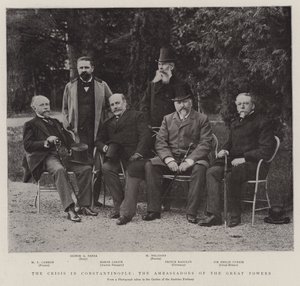 La crisis en Constantinopla, los embajadores de las grandes potencias de English Photographer