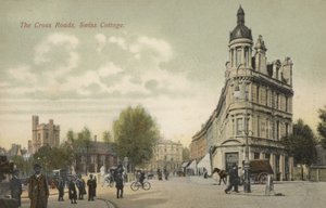 The Cross Roads, Swiss Cottage, Londres (foto en color) de English Photographer