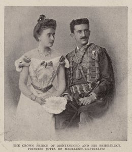 El Príncipe Heredero de Montenegro y su prometida la Princesa Jutta de Mecklenburg-Strelitz de English Photographer