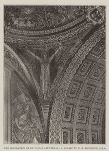 La decoración de la Catedral de San Pablo, un mosaico de W B Richmond, ARA de English Photographer