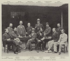 El Juicio de Dreyfus, Algunos Corresponsales de Prensa y Artistas en Rennes de English Photographer