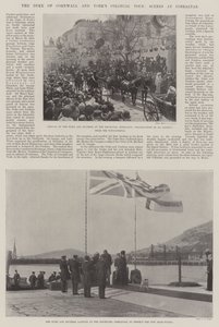 El tour colonial del Duque de Cornwall y York, escenas en Gibraltar