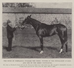 William el Tercero del Duque de Portland, Ganador de las Newmarket Stakes y uno de los Favoritos del Derby de English Photographer